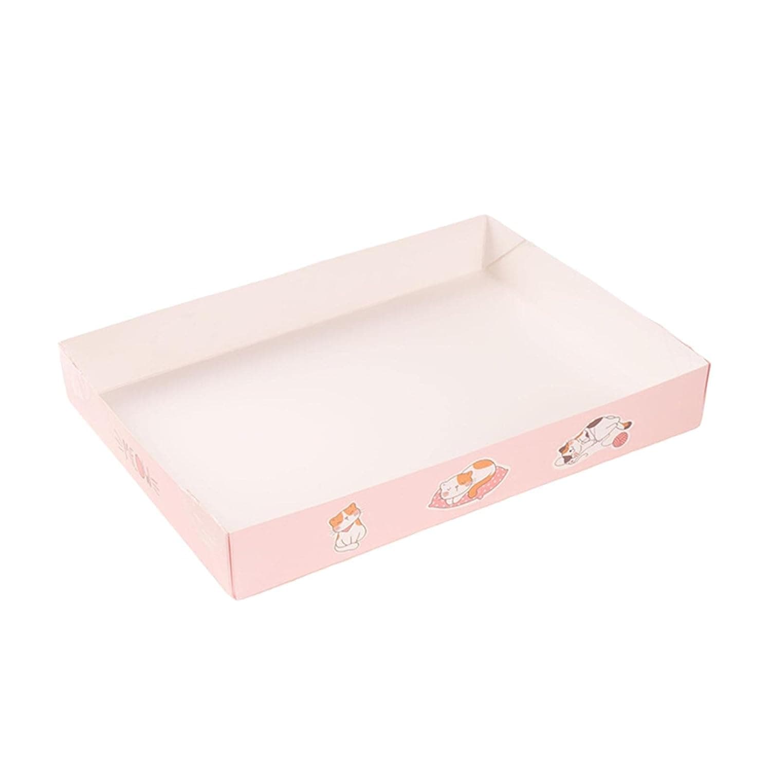 SECRET DESIRE Cat Litter Box Kitty Travel Toilet Potty Toilet for Small Animals Pink 35X25.5X5Cm
