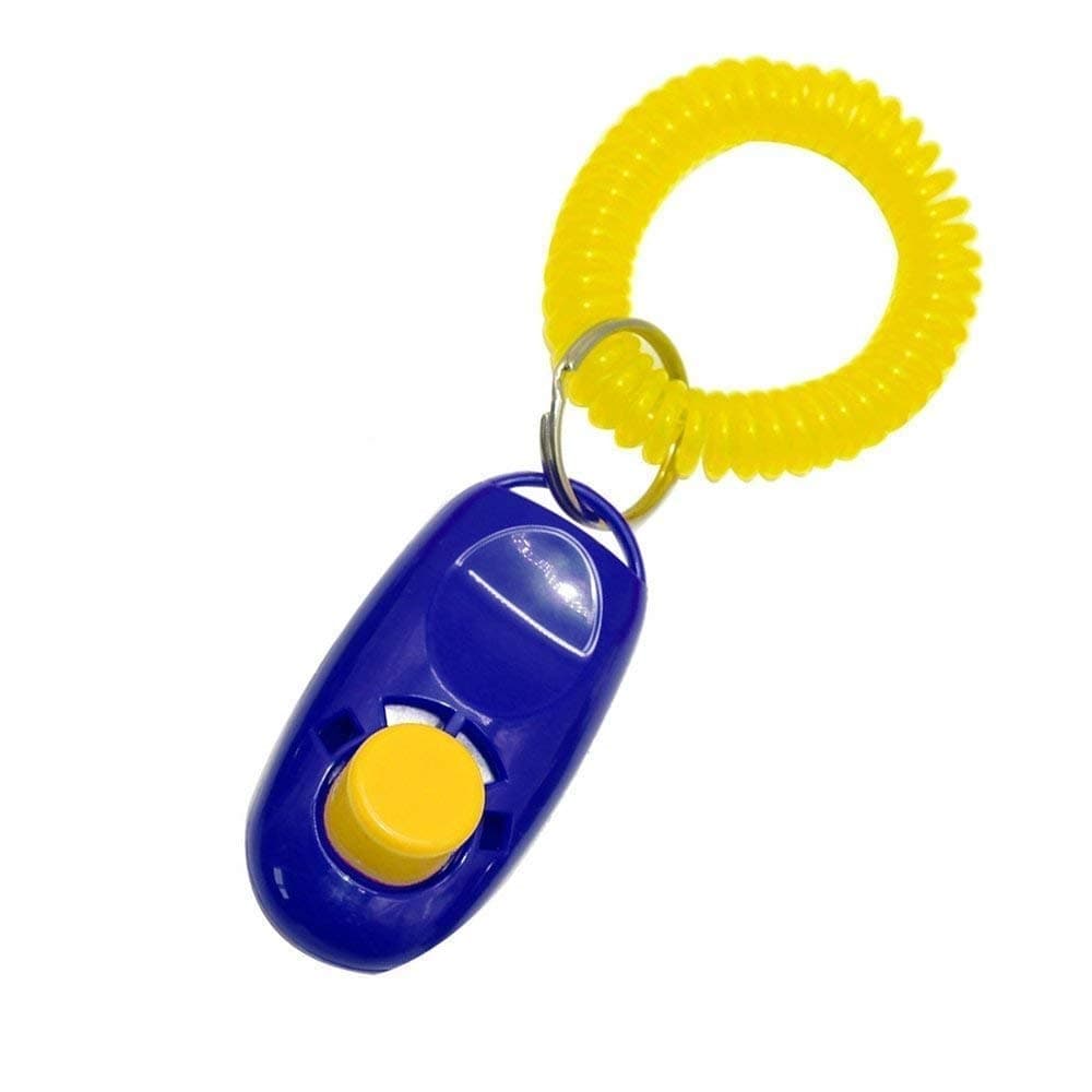 PSK Dog Training Clickers with Wrist Strap, Pet Training Clicker, Big Button Clicker for Dogs Puppy (Random Color) (Set of 2)