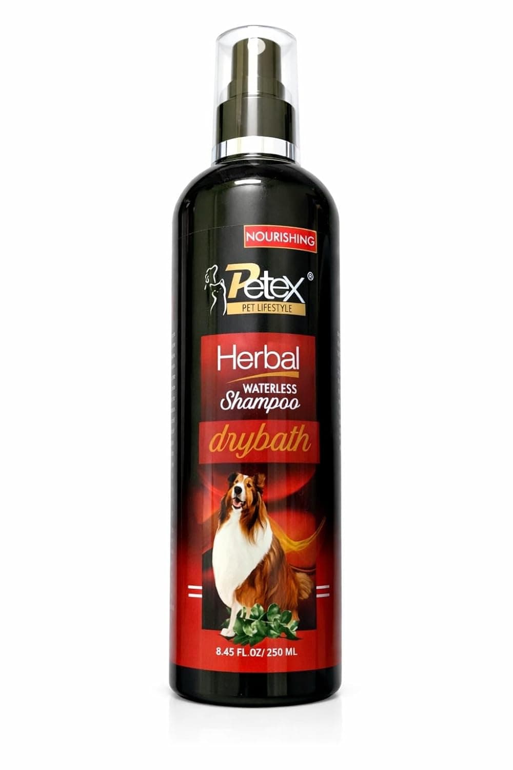 Petex Waterless Dog Shampoo Dry Bath 250ml | Natural & Herbal Variants (Herbal)