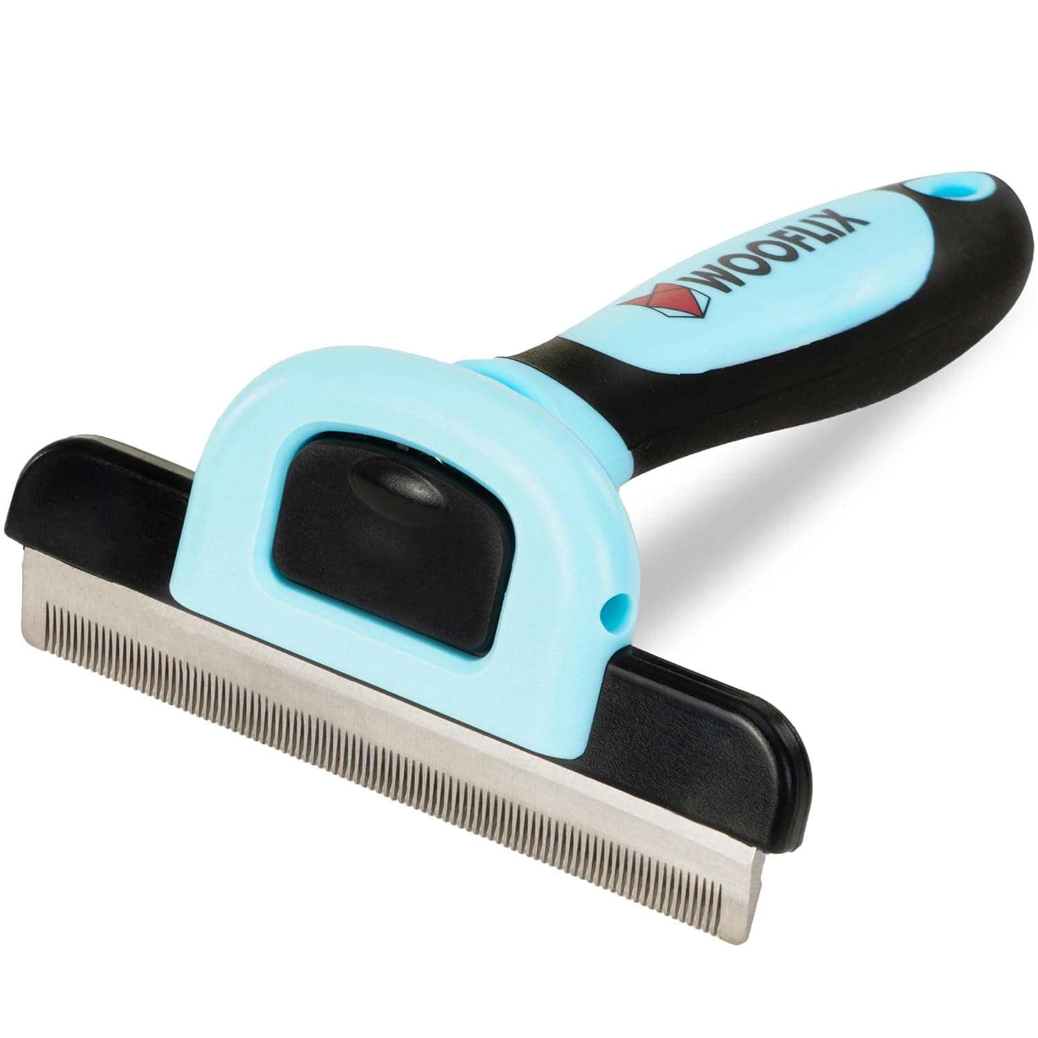 Wooflix Deshedding Comb and Grooming Tool Brush for Dogs and Cats - Removes Loose Hair, Tangles, & Mats - Reduces shedding by up to 95% - (Large) (Updated Version)