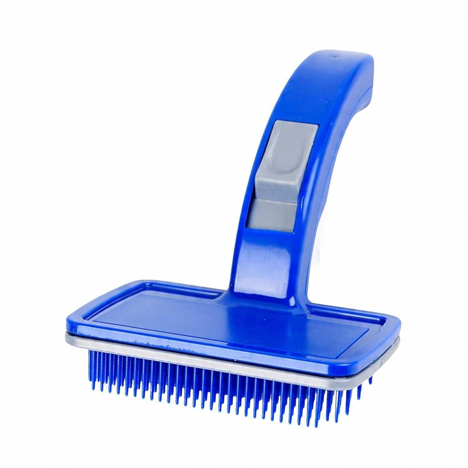 Self Cleaning Slicker Brush for Dogs & Cats | Pet Grooming Comb for Shedding, Deshedding & Detangling | Suitable for Long & Short Hair | Blue