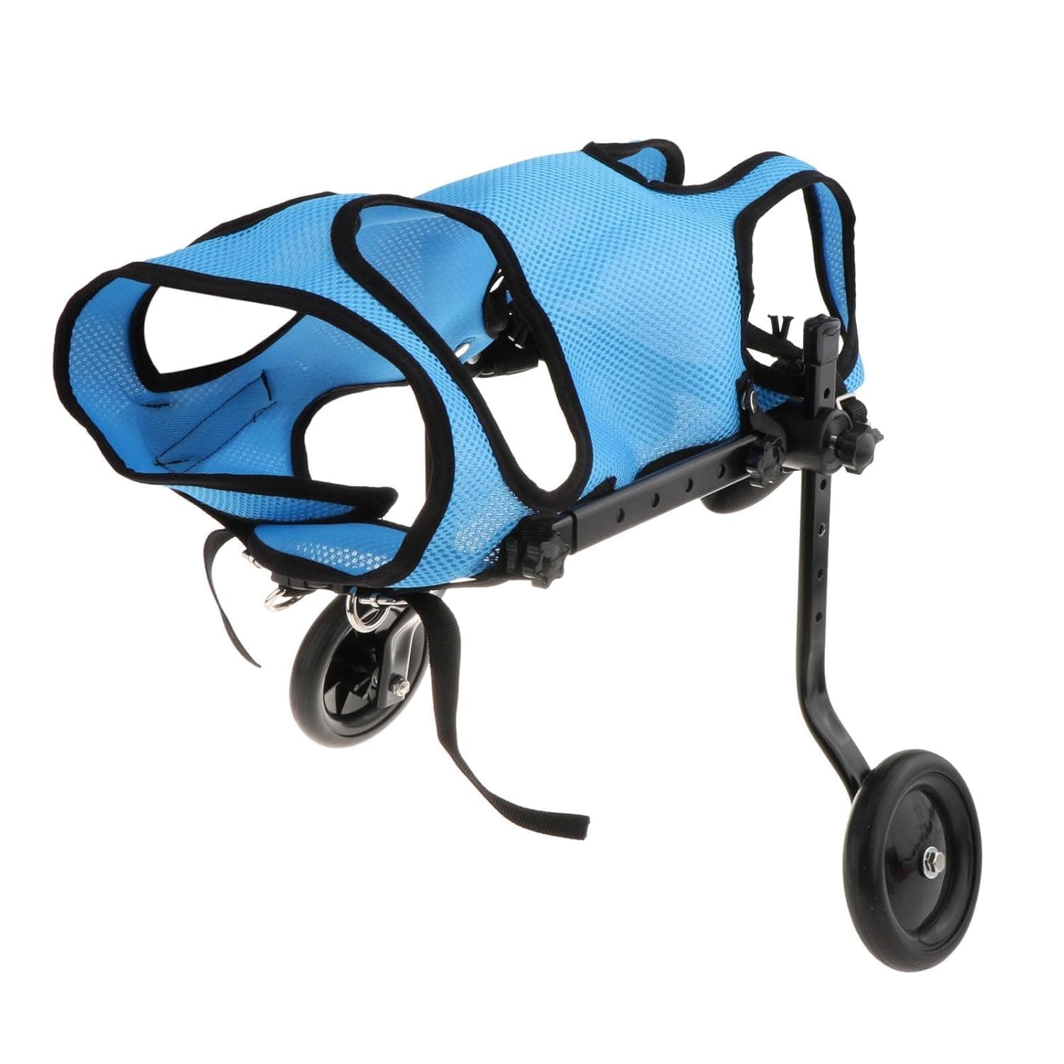 Dog Wheelchair for Back Legs Metal Dog Wheelchair Cart for Small Pets (Blue) Xs