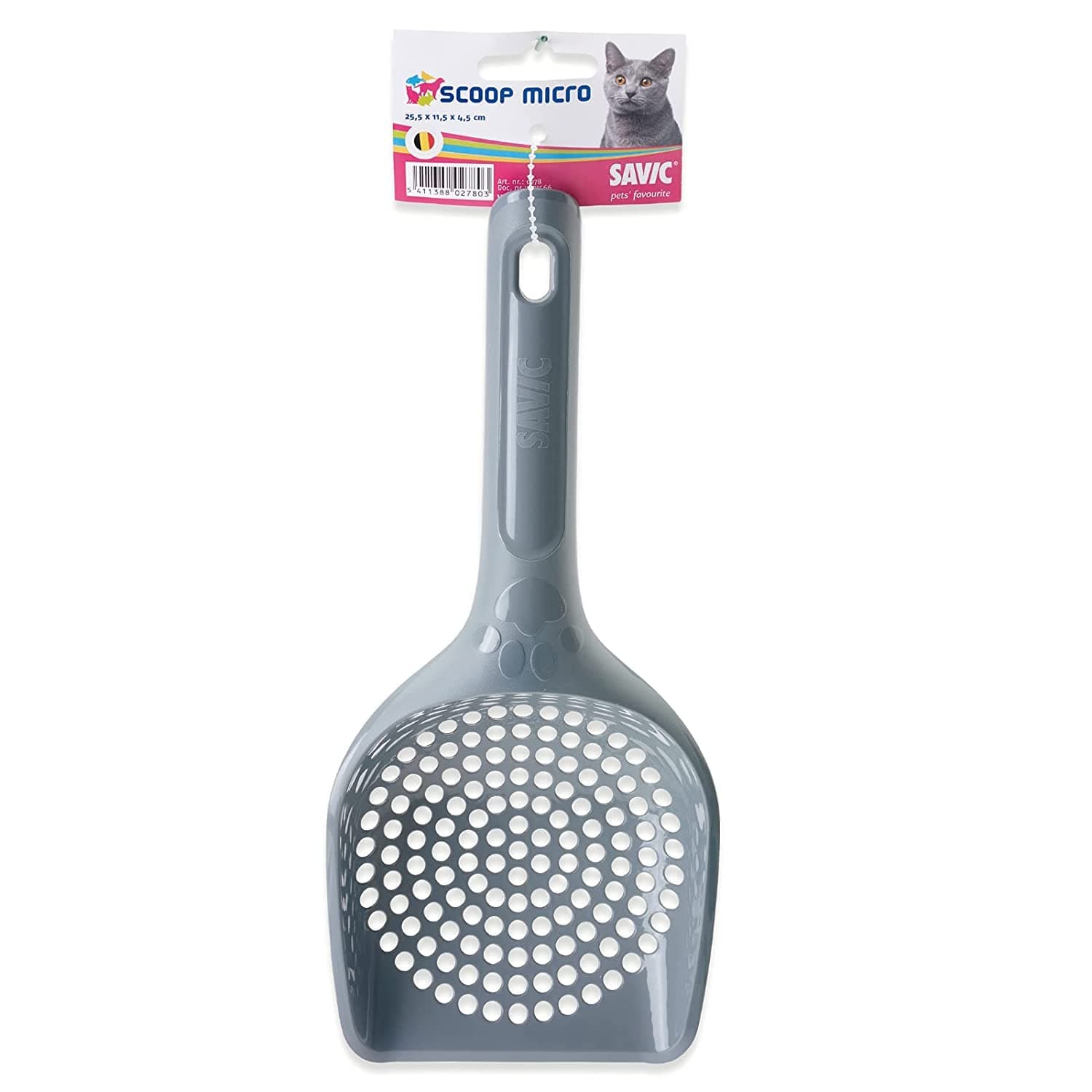 Savic Micro Cat Litter Scoop | Made with Plastic and a Durable Design, Specially Designed to be User-Friendly | Suitable for Any Type of Cat Litter (Pack of 3)