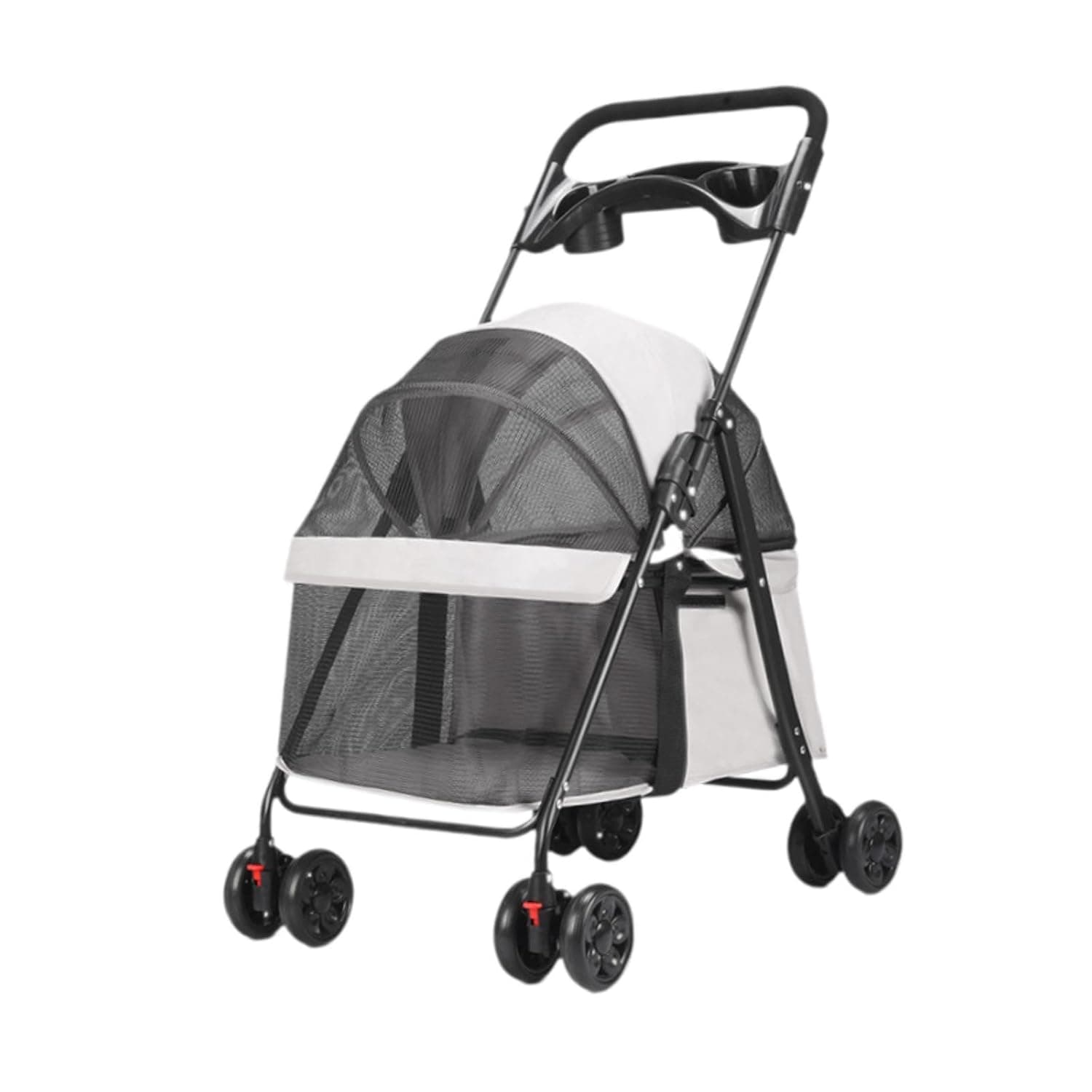 Enakshi® Pet Travel Stroller Pet Pushchair Dog Outdoor Carrier for Cat Puppy Outgoing Light Gray|Pet Supplies | Dog Supplies | Strollers
