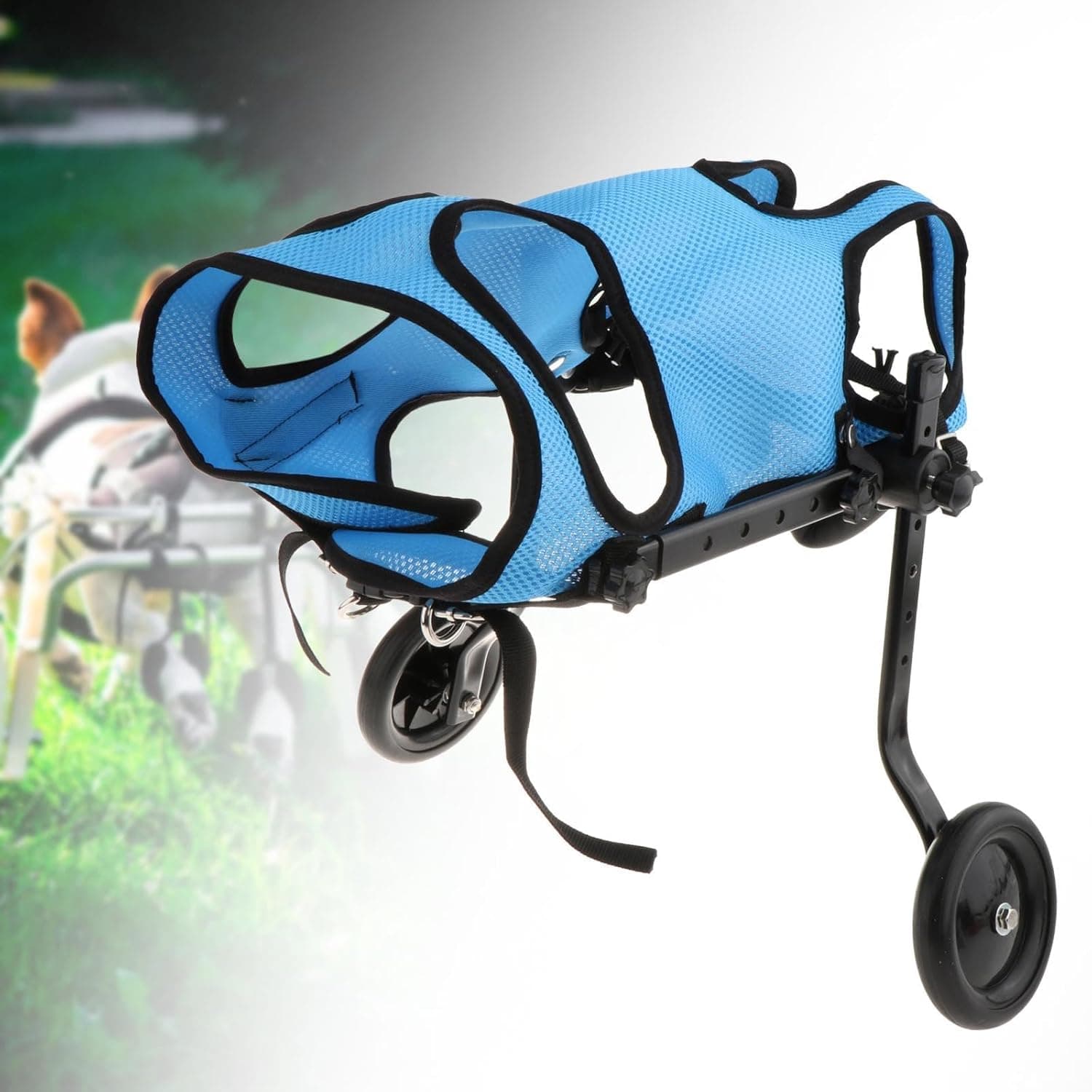 CLUB BOLLYWOOD®Dog Wheelchair for Back Legs Metal Dog Wheelchair Cart for Small Pets (Blue) S|Pet Supplies|Pet Supplies|Pet Supplies|1 Dog Wheelchair