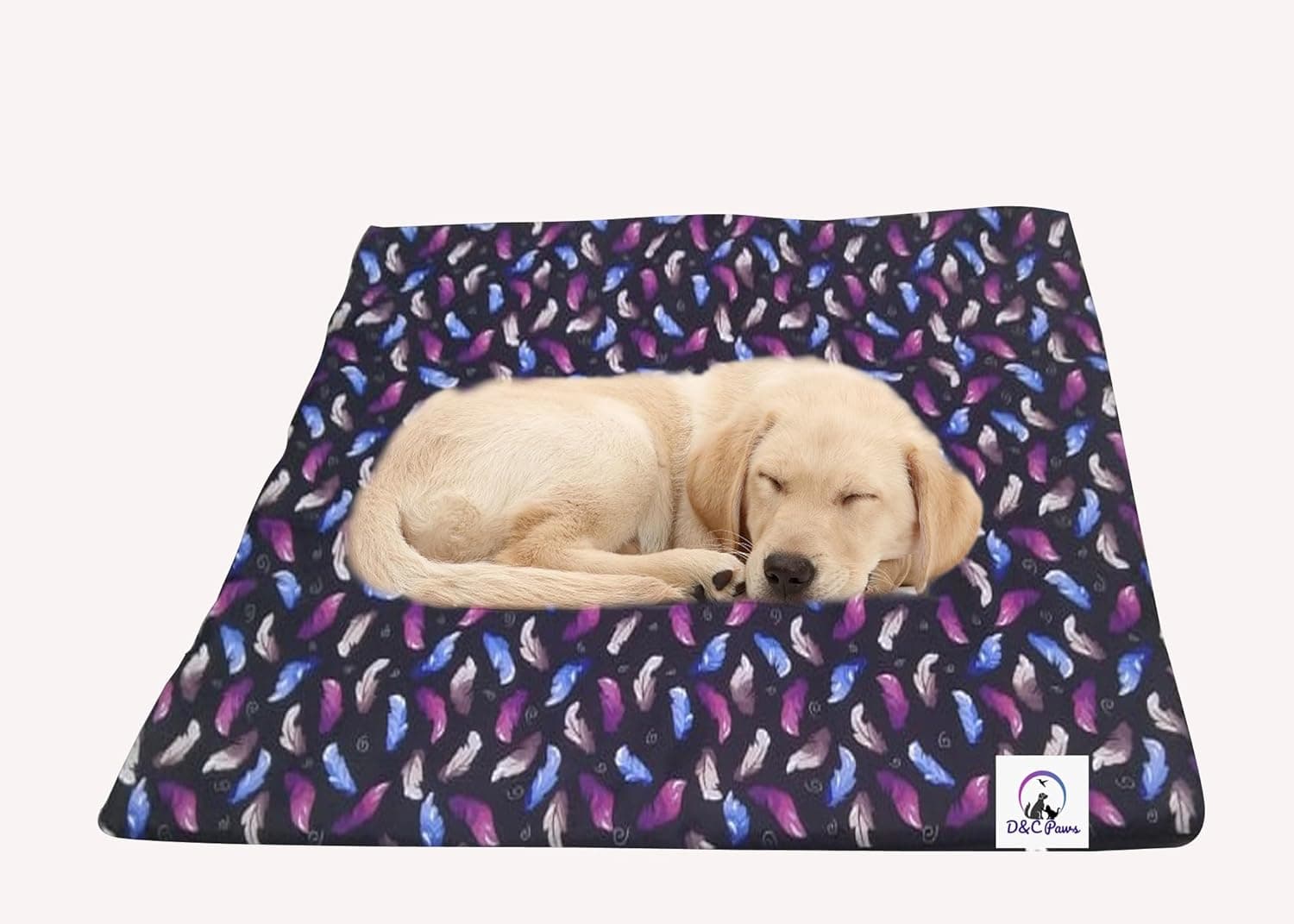 Pet Cooling Mat - 102 x 72 CM Mix Printed Color Ice Silk Cooling Mat for Dogs & Cats, Comfort Soft Heat Relief Pressure Blanket, Car Seats, Beds for Summer (Mix)