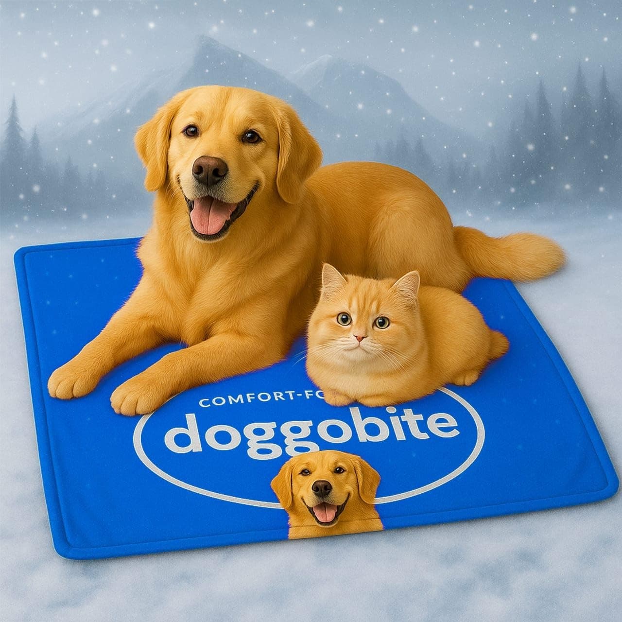 Polyester Premium Pet Cooling Mat - Summer Cooling Mat (91 x 71 x 6 cm) - Soft Breathable Washable Pet Bed - Heat Relief, Portable, Indoor & Outdoor Use - Fits All Dog & Cat Breeds