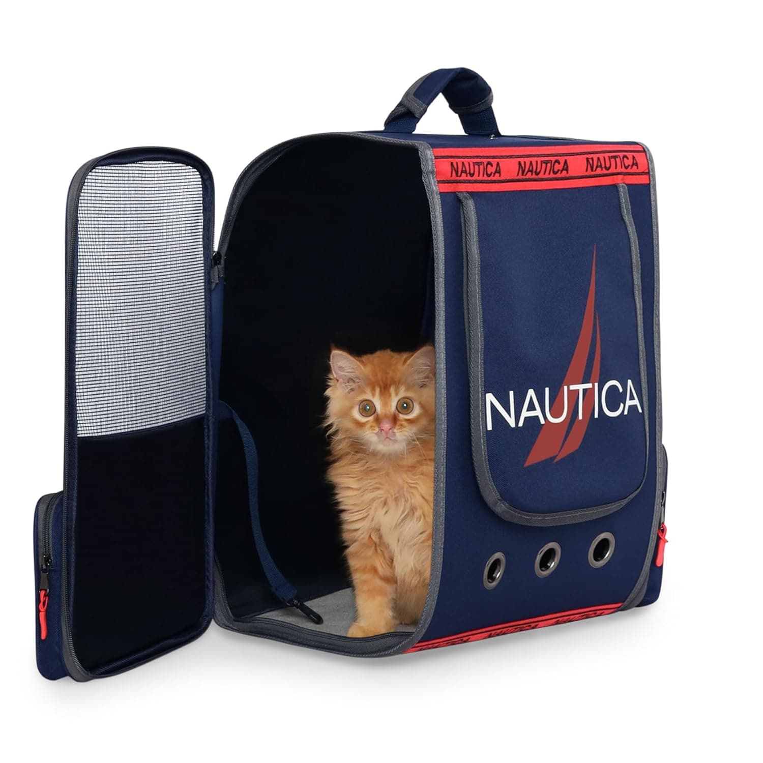 at Carry Bag, Pet Carrier for Bag | Cat Travel Basket Bag, Dog Carrier Bag Pack | Cat Bag for Persian Cat | Cat Carrying Bag | Designed with Breathable Space