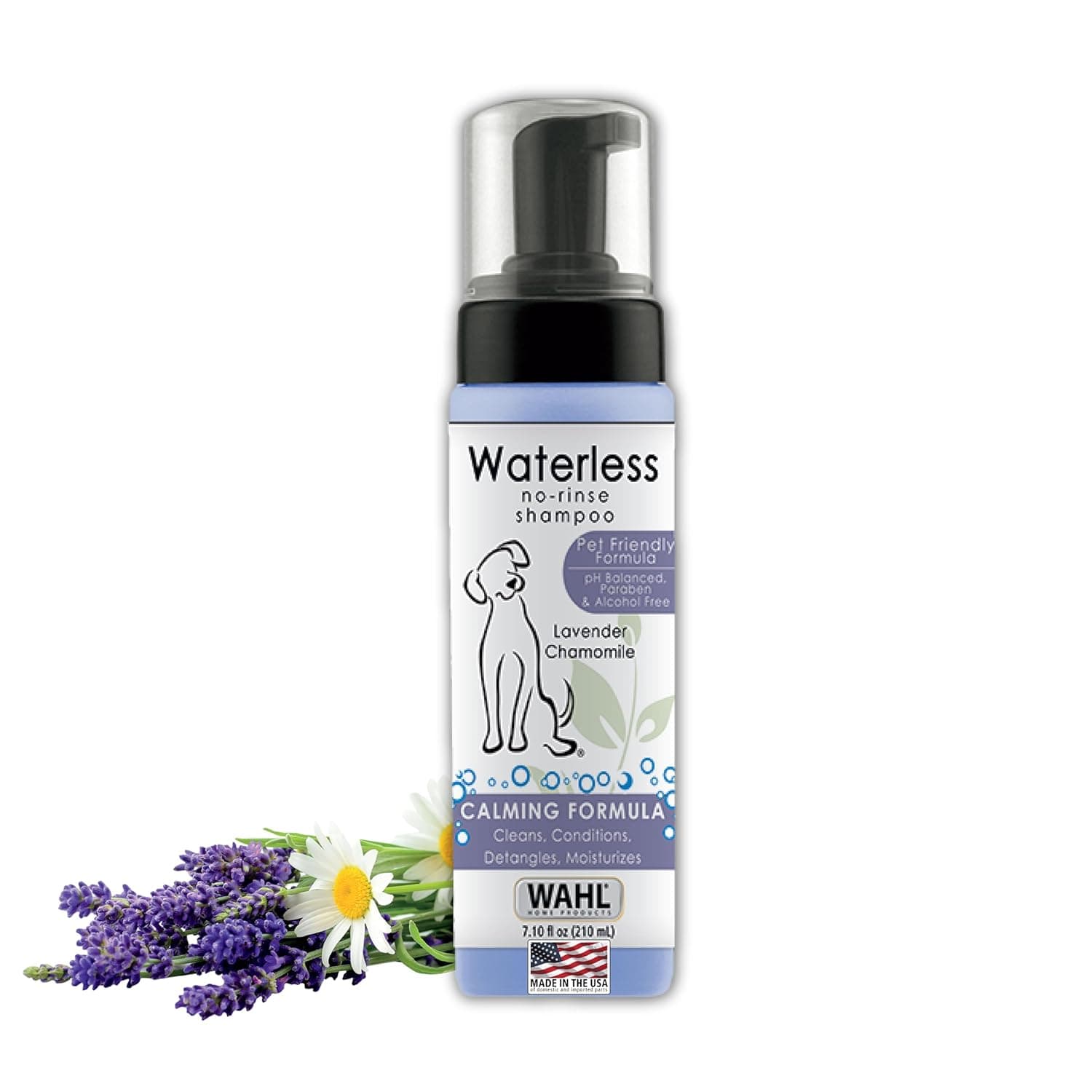 Wahl Dog/Pet No-Rinse Waterless Shampoo Lavender, 7.10 fl oz