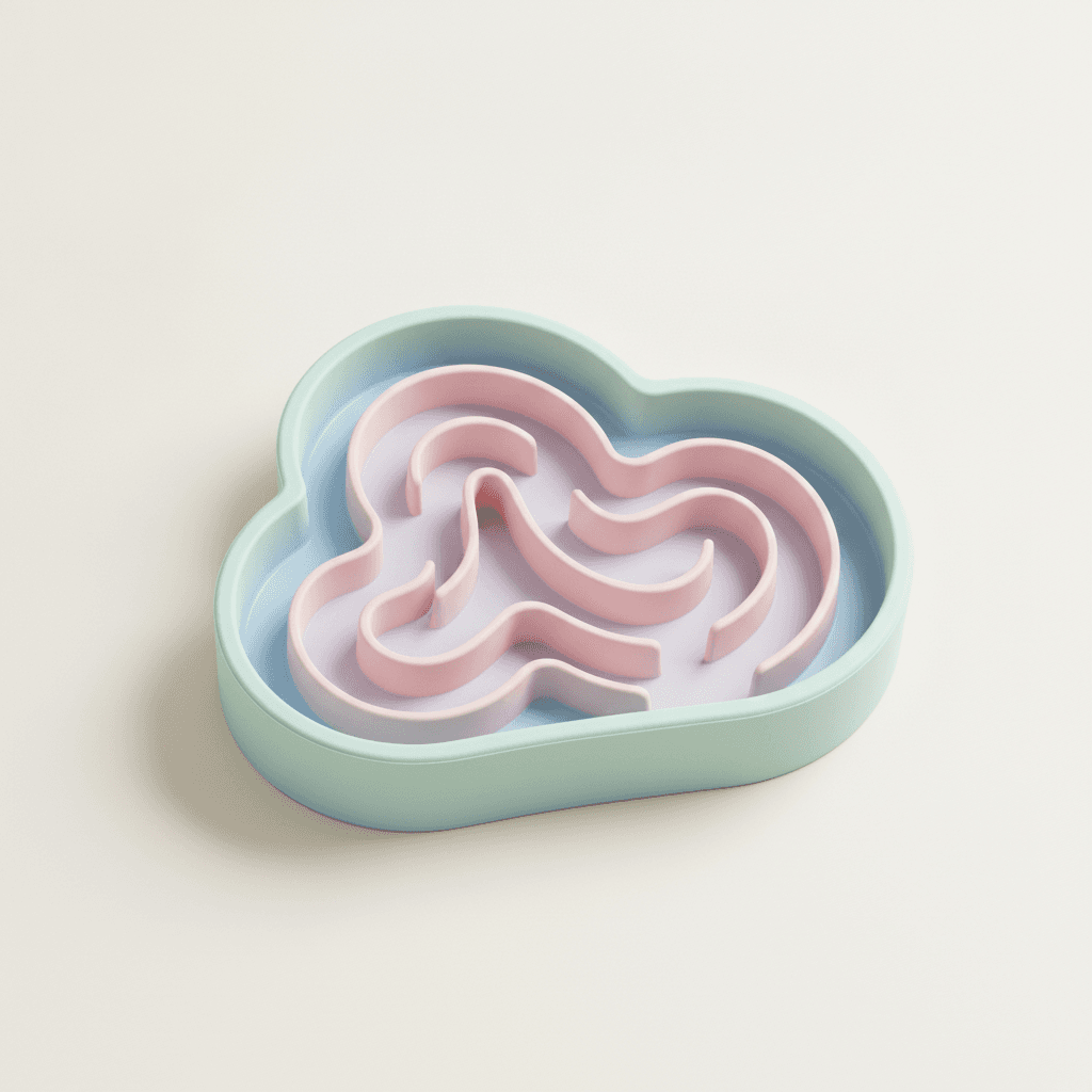 Pupperlick Cloud Slow Feeder Bowl - Anti-Anxiety Enrichment
